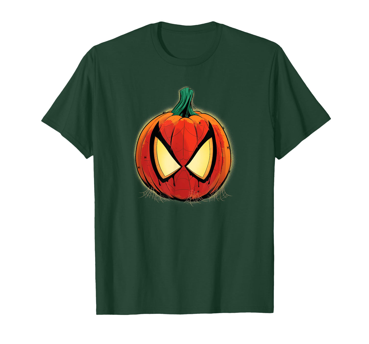 Marvel Spider-Man Halloween Spooky Pumpkin Jack-o’-Lantern T-Shirt