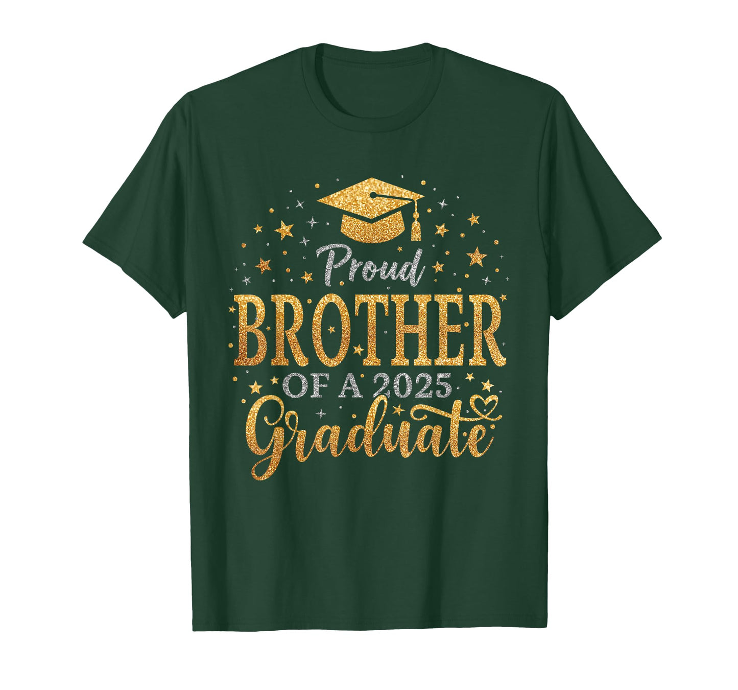 Funny Senior Proud Brother of a Class of 2025 Graduate T-Shirt
