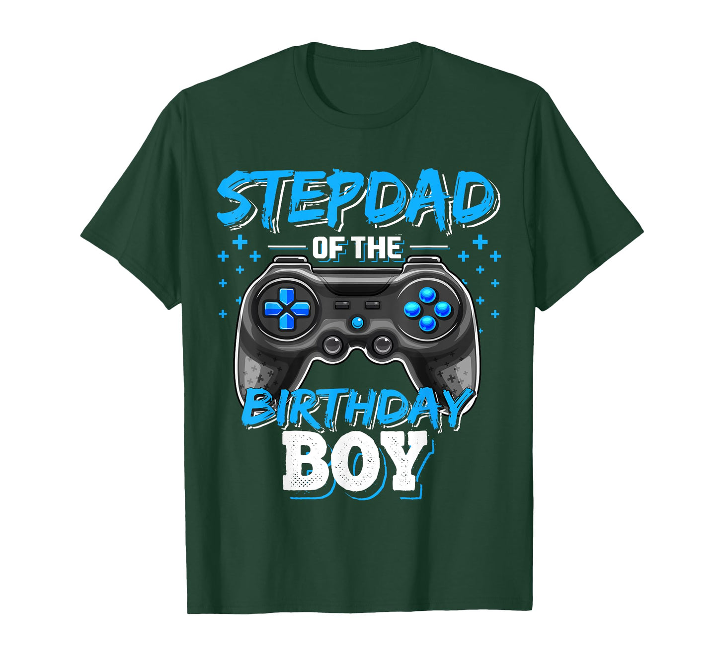 Stepdad of the Birthday Boy Matching Family Video Game Party T-Shirt