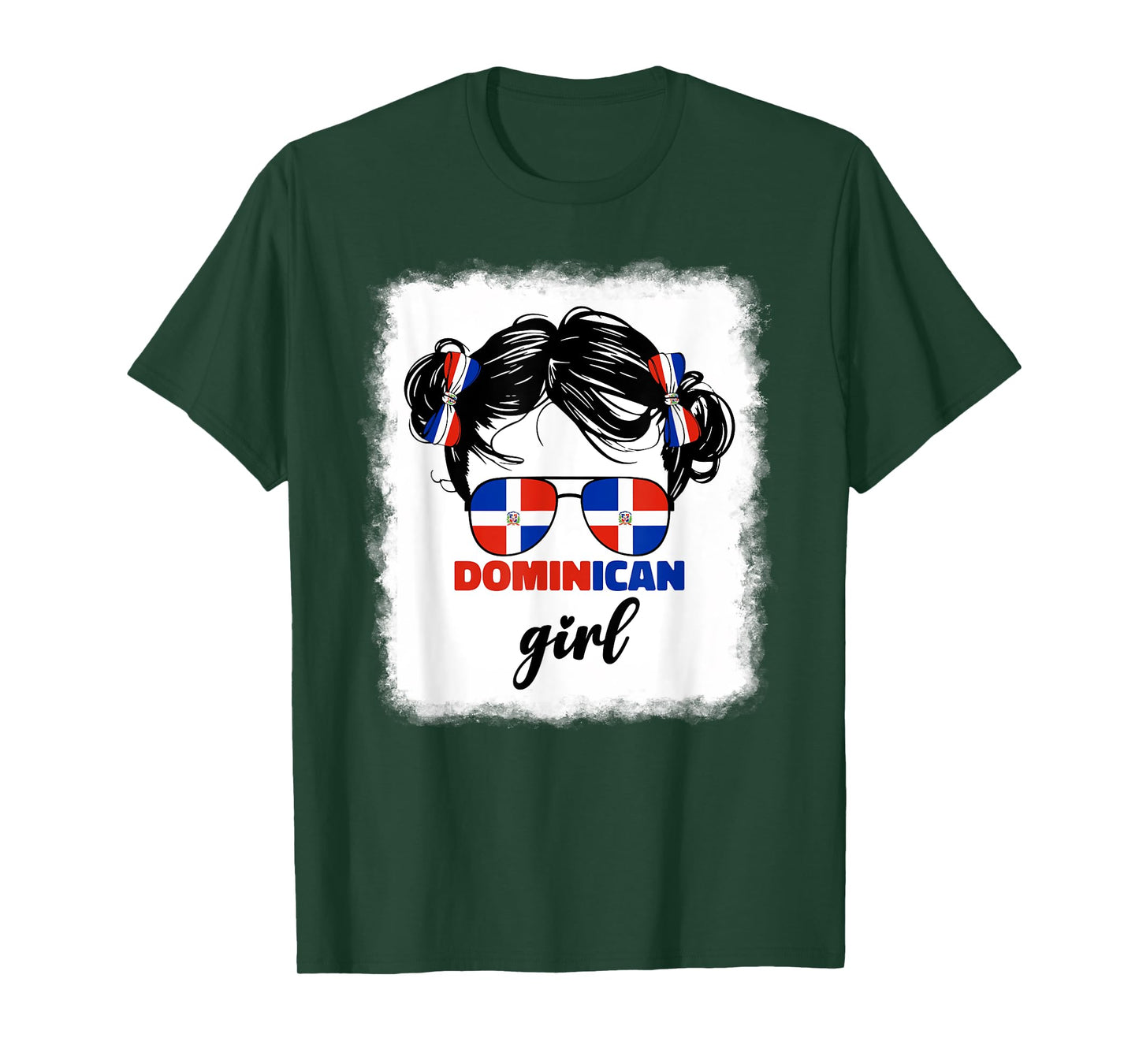 Cute Dominican Girl Baby Girls Kids Republic Dominicana Flag T-Shirt