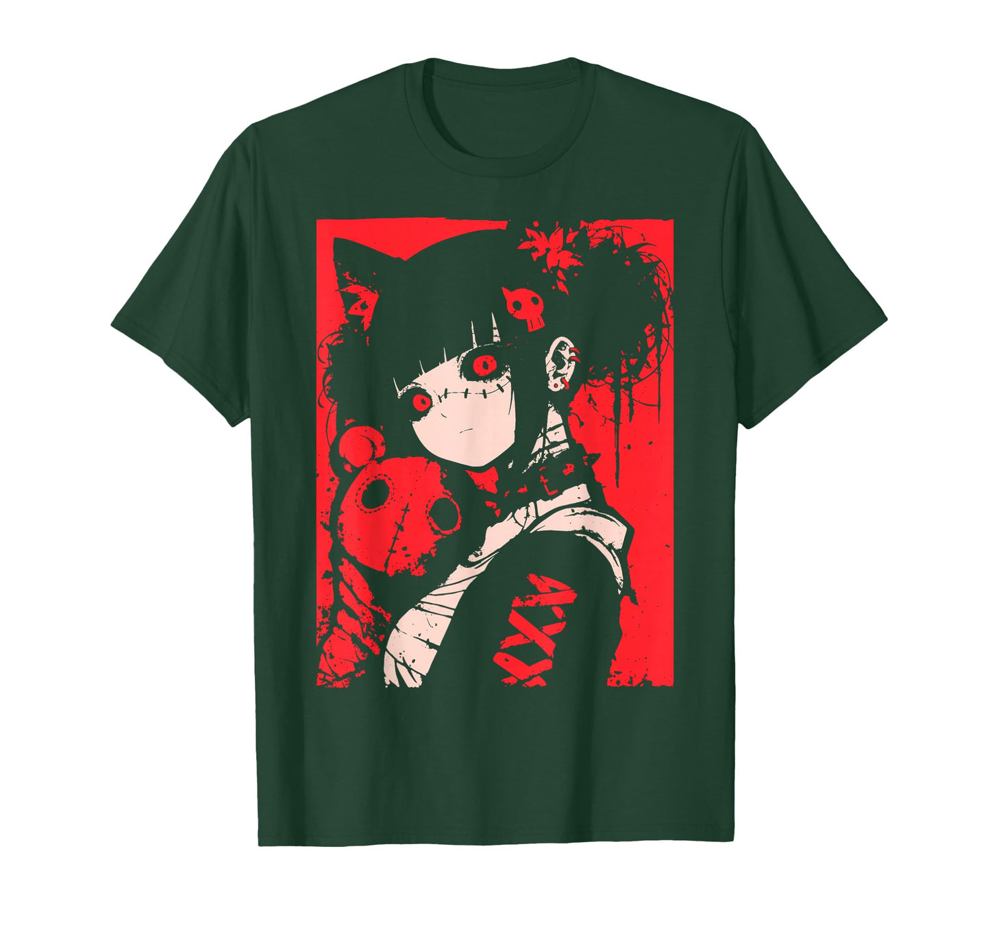 Horror Anime Manga | Japan Japanese Creepy Kawaii Goth T-Shirt
