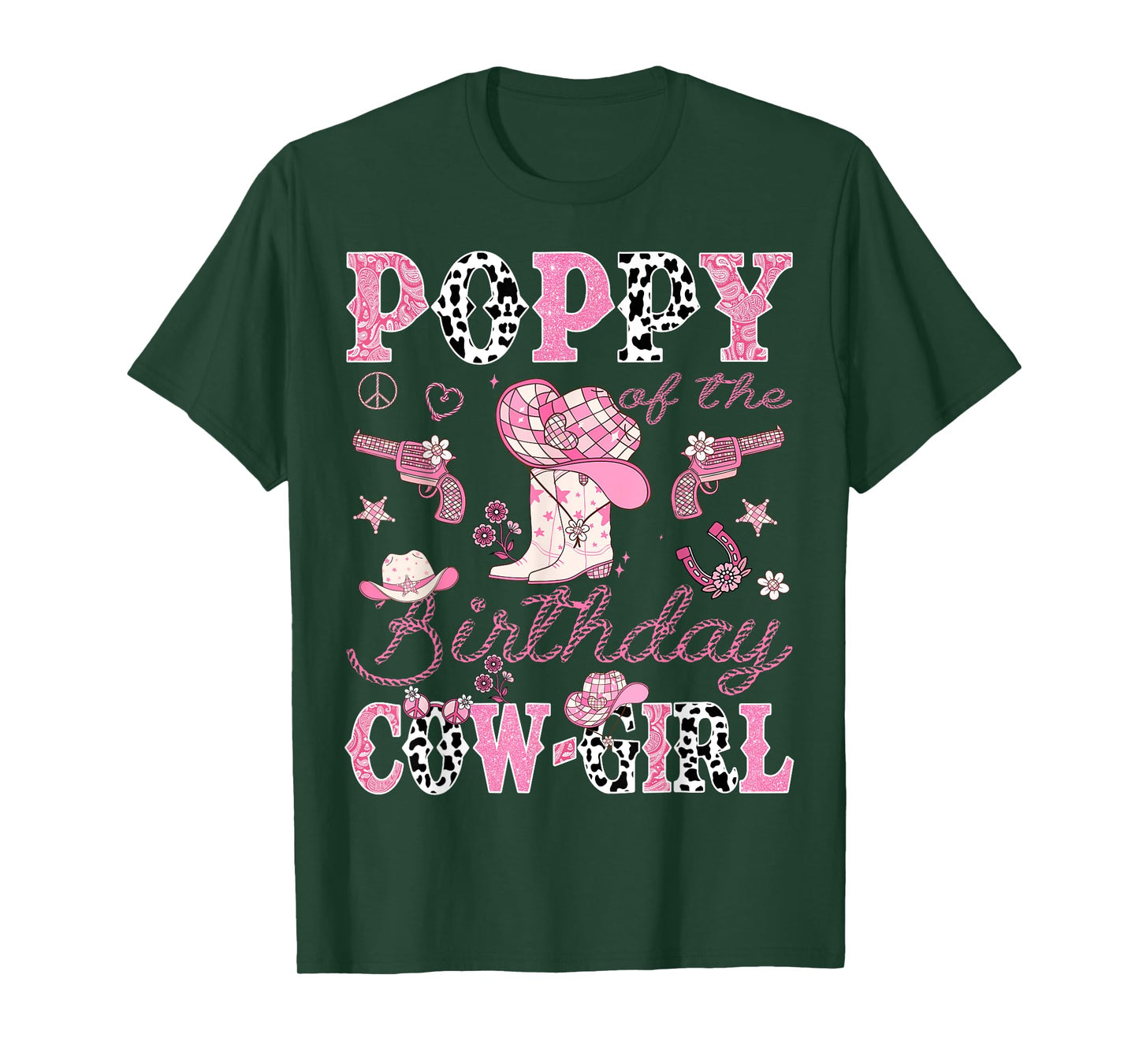 Poppy Of The Birthday CowGirl Western Rodeo Poppy T-Shirt
