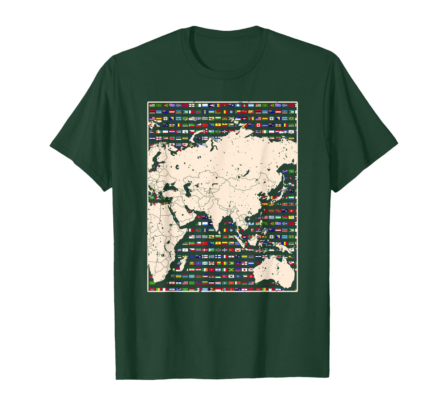 Country Flag Travelling World Map World Flags T-Shirt