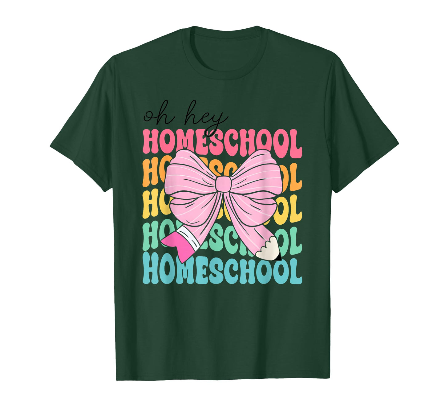 Oh Hey Homeschool Shirt Teacher Kids First Day Of School T-Shirt