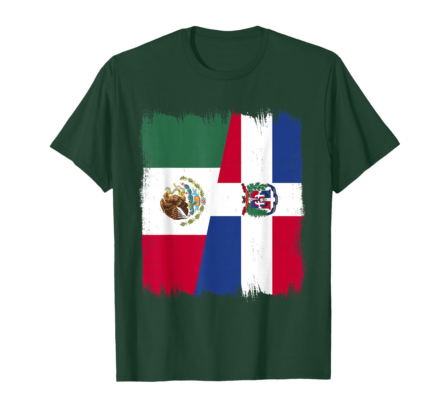 Mexico Dominican Republic Half Flag Mexican Dominican T-Shirt