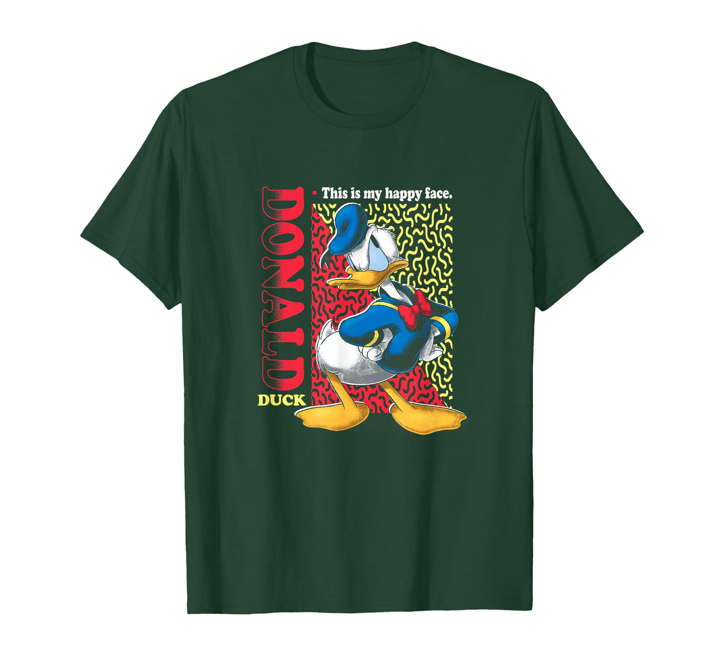 Disney Mickey And Friends Donald Duck Classic Happy Face T-Shirt