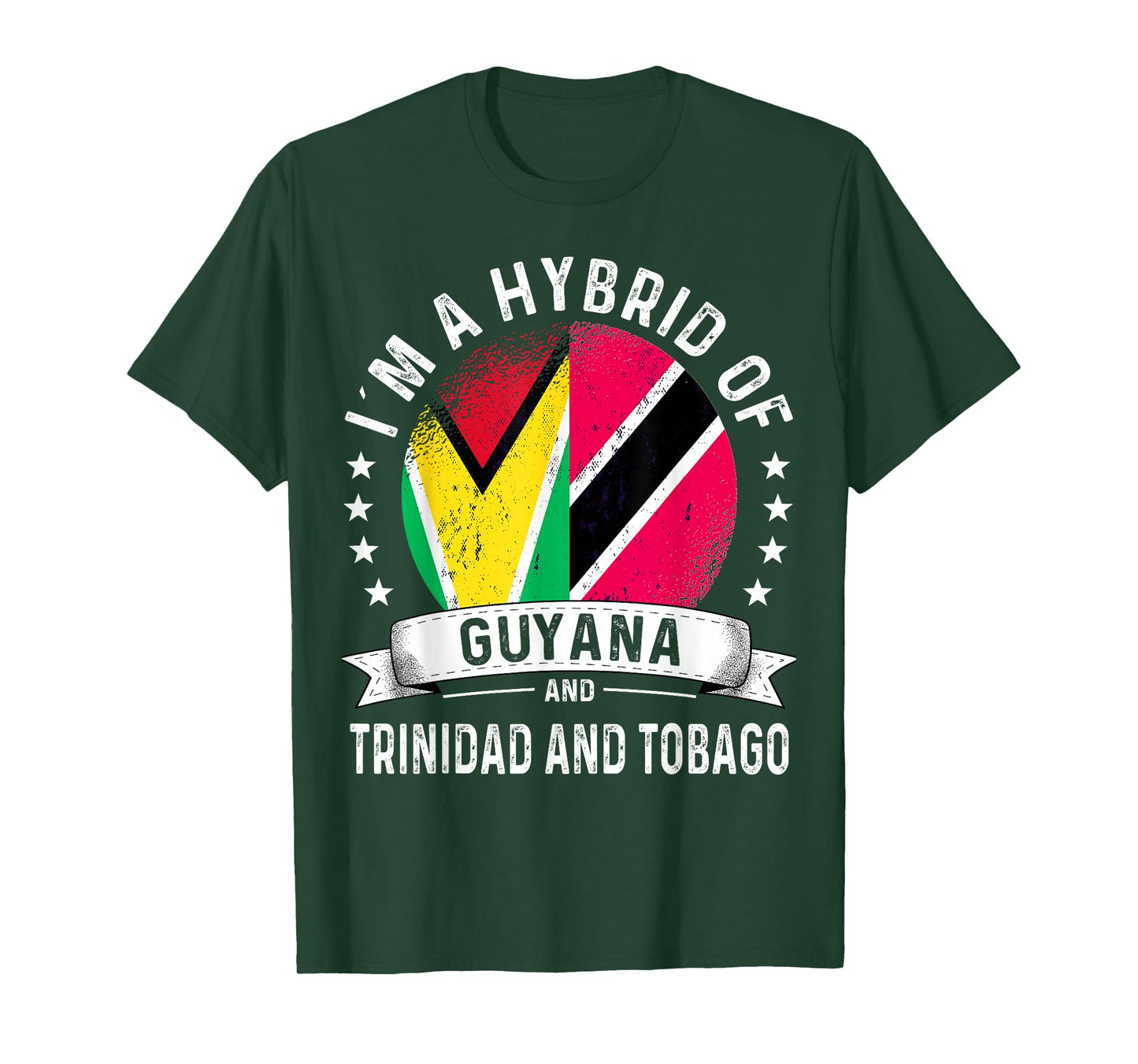 Guyana Flag Trinidad&Tobago Grown Country Trinidadian Flag T-Shirt