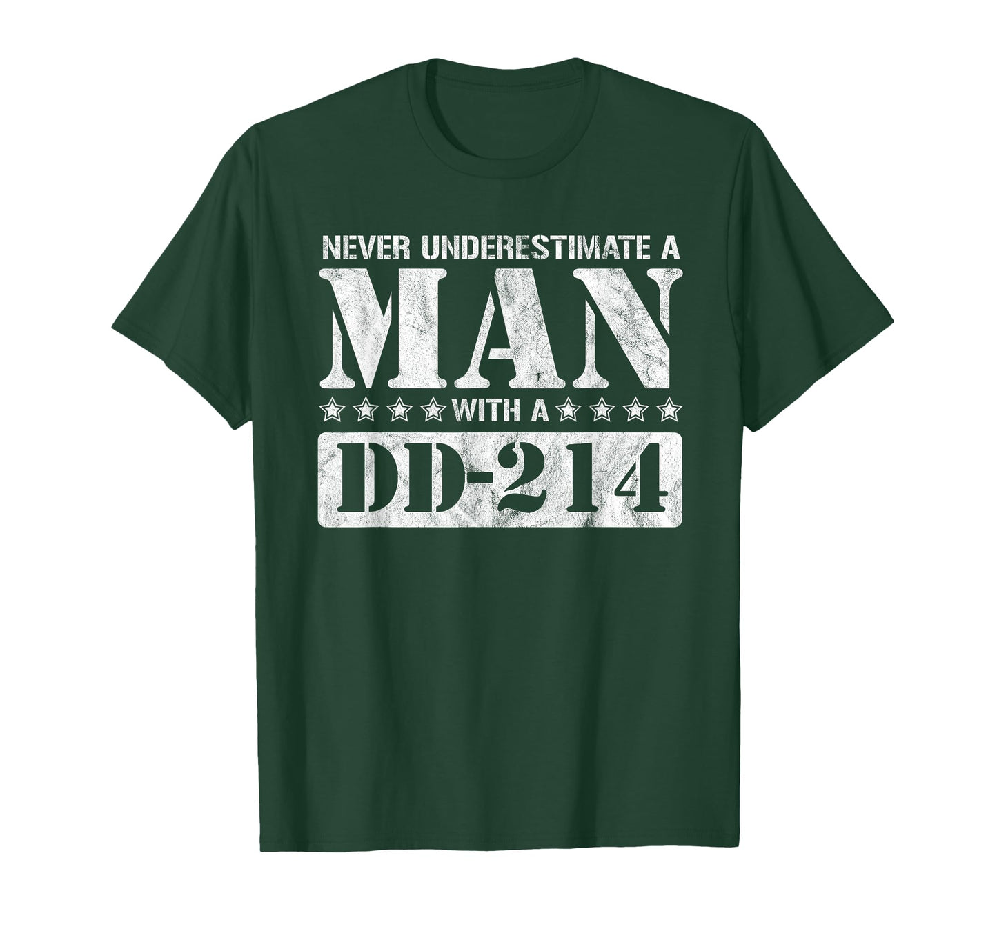 DD 214 Alumni Never Underestimate An Old Man With A DD-214 T-Shirt