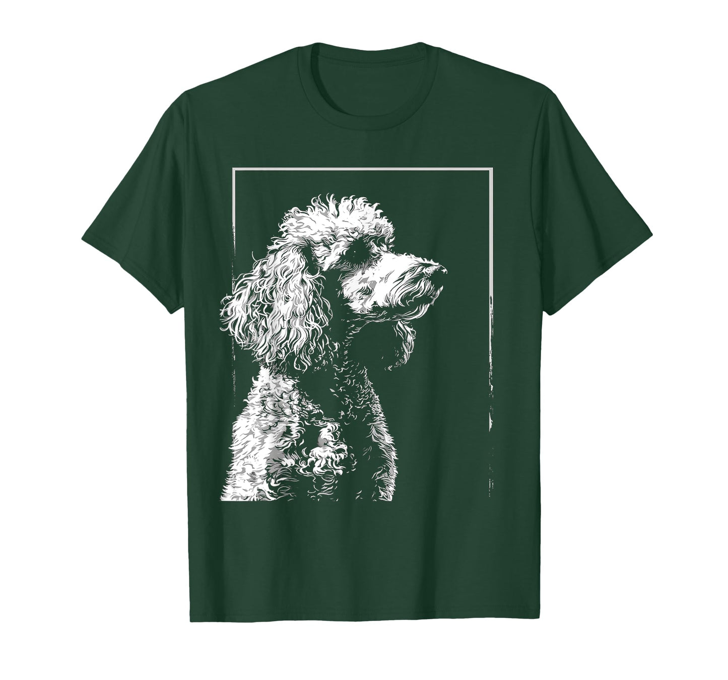 Poodle Motif Pet Art Dog Poodle T-Shirt for Men Women Kids