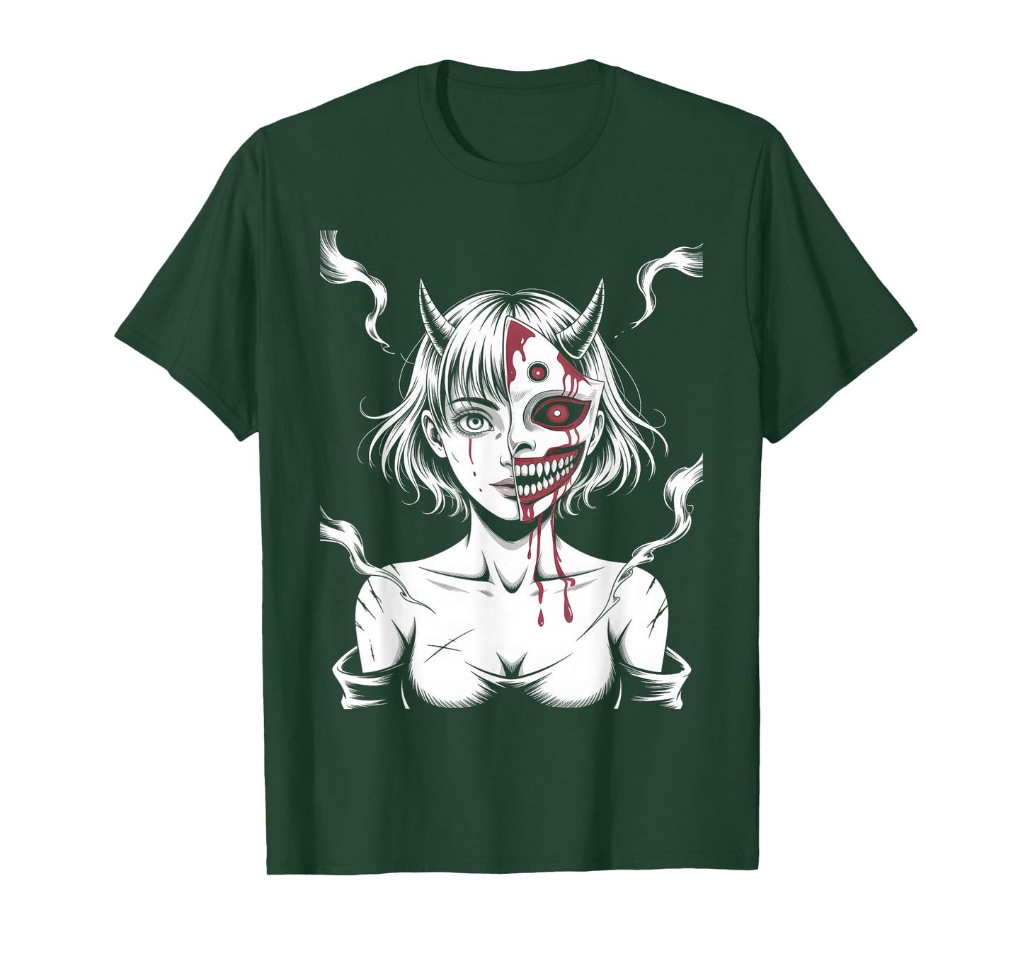 Horror Anime Manga Japanese Creepy Kawaii Goth Grunge Waifu T-Shirt