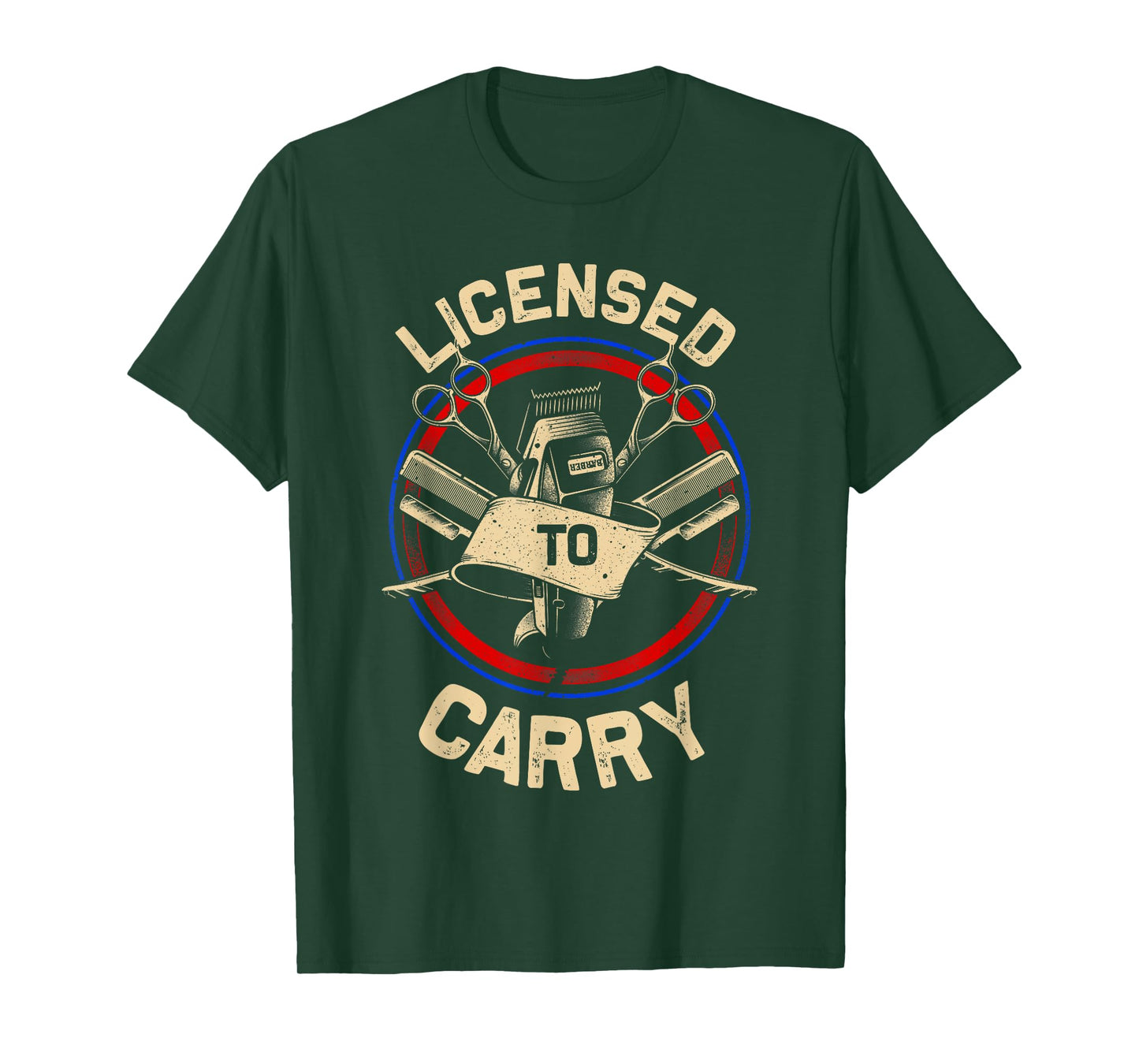 Funny Barber Designs For Men Dad Hairstyling Stylist Tools T-Shirt