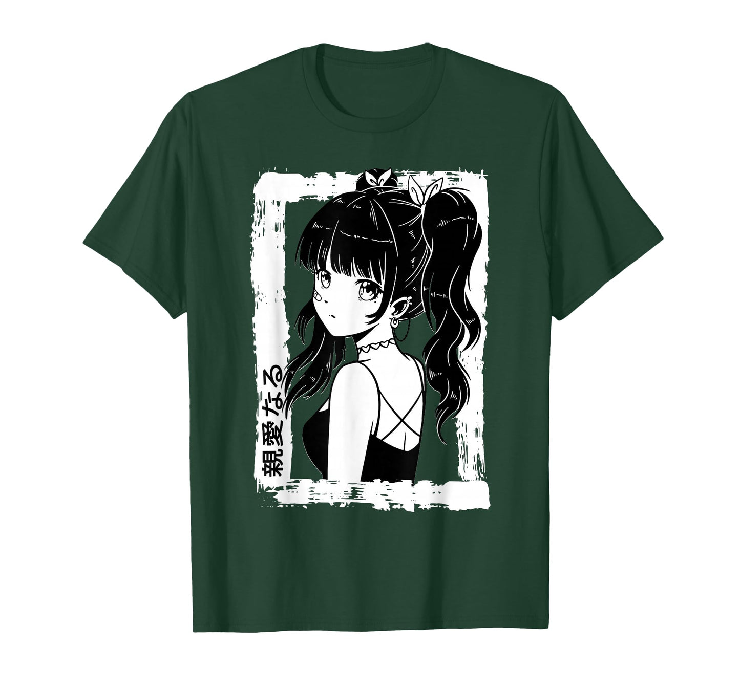Anime Goth Girl Otaku Japanese Aesthetic Vaporwave Anime T-Shirt