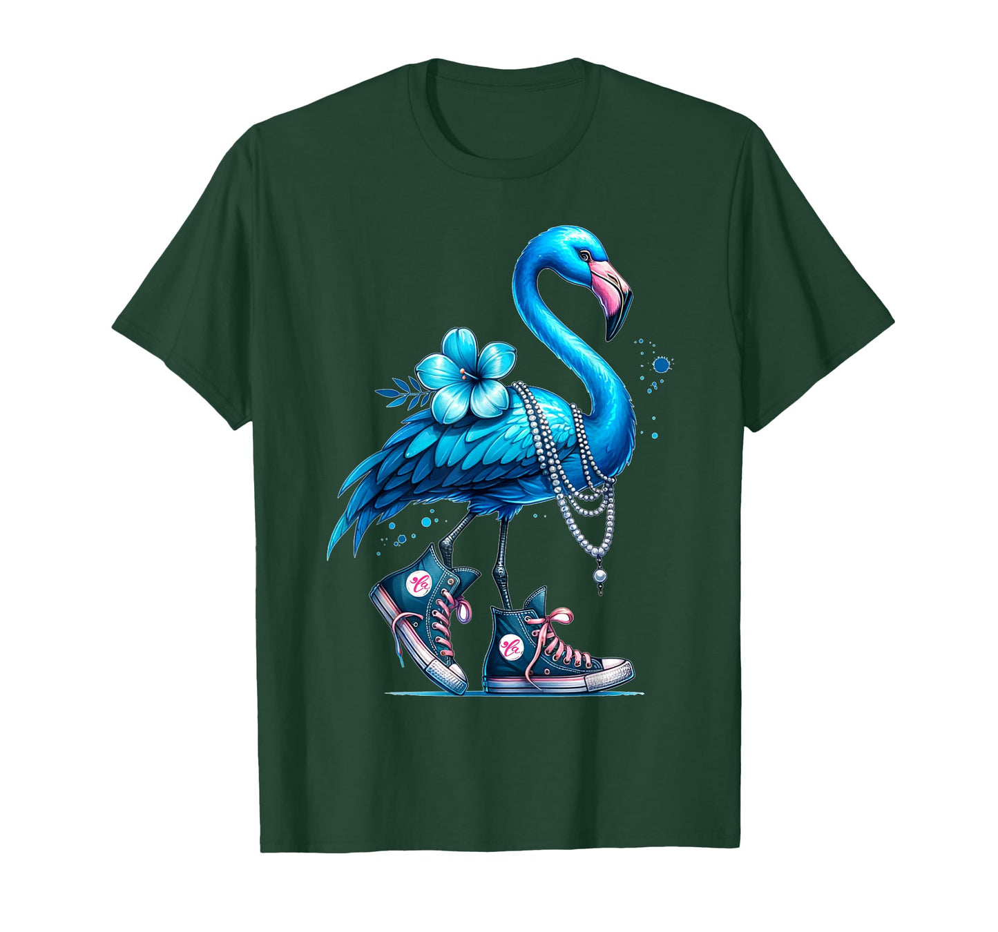 Flamingo Chucks And Pearls Comma La Kamala 2024 T-Shirt