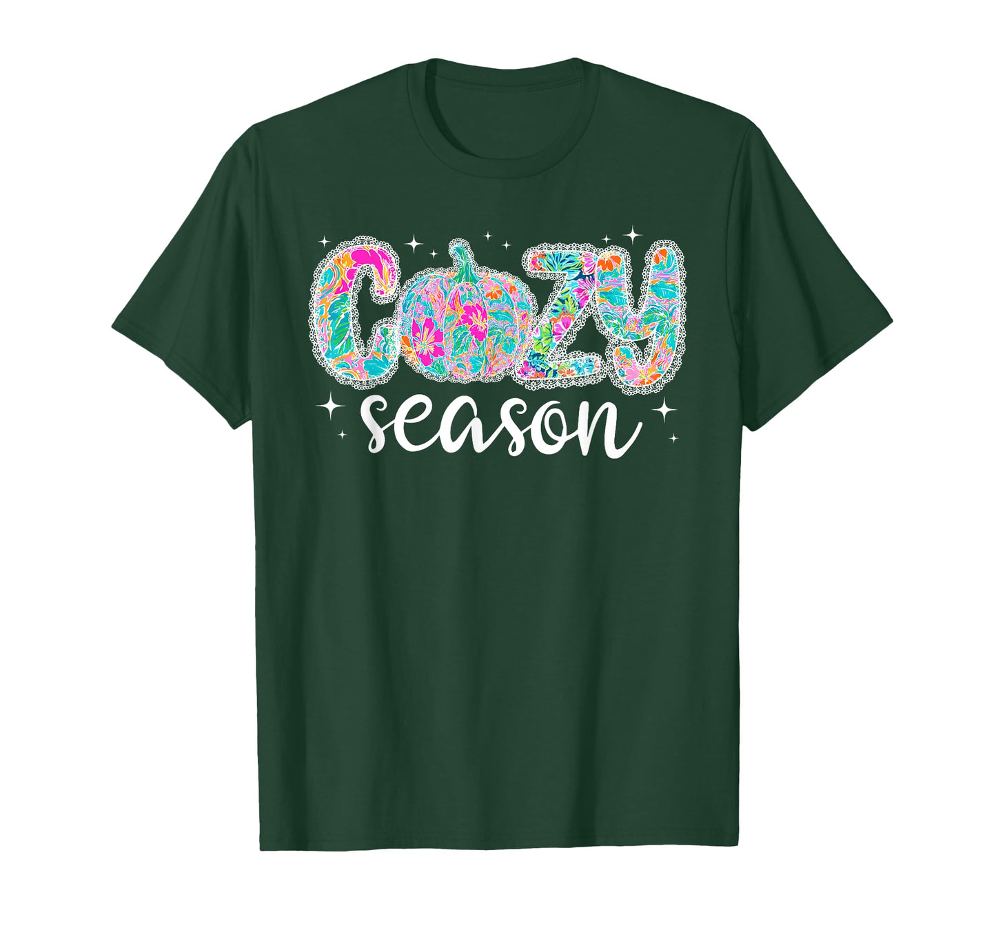 Cozy Season Colorful Lettering for Holiday Vibes T-Shirt