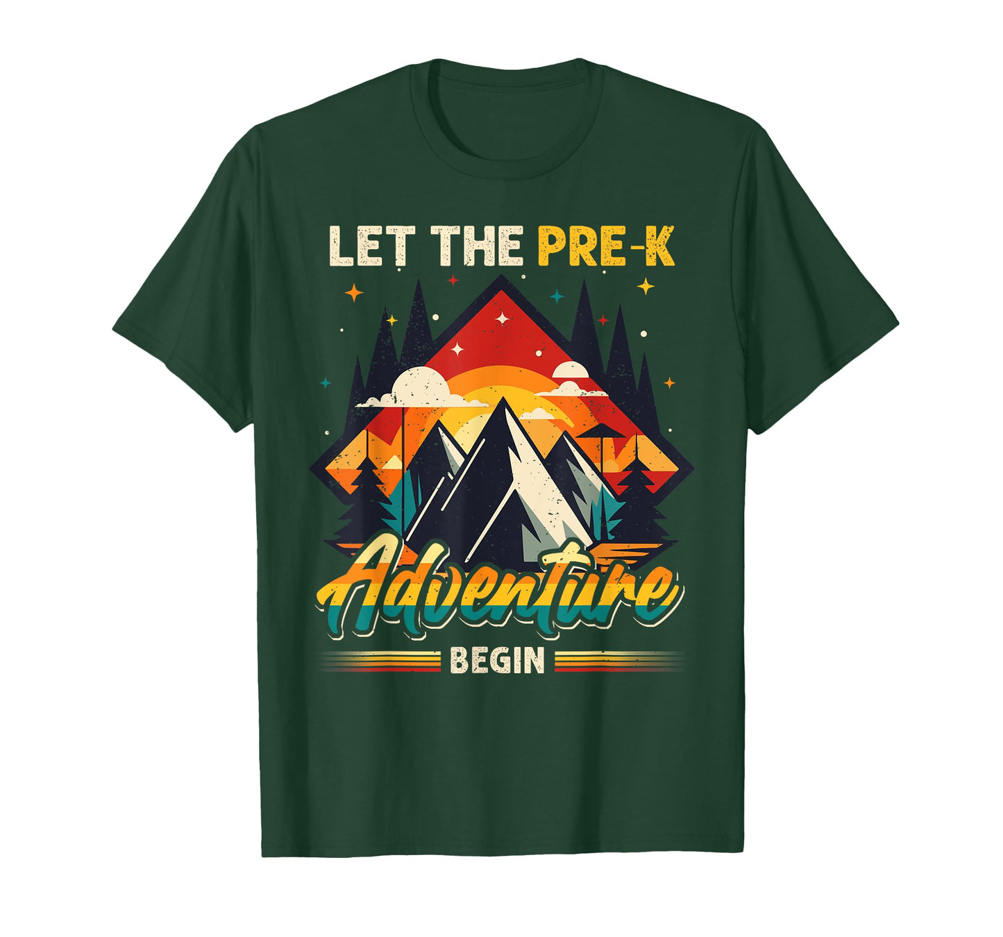 Cute Let the Pre-K Adventure Begin Pre-K Teacher First Day T-Shirt