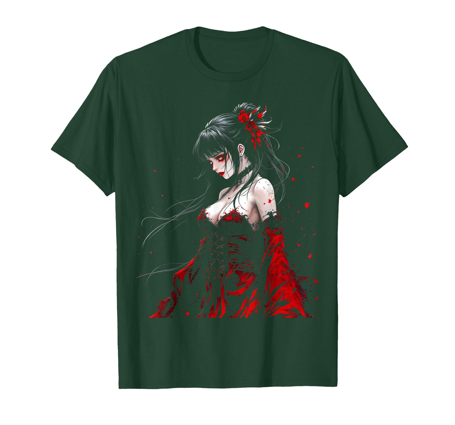 Horror Anime Manga Tee I Gothic Outfit I Japanese Chibi Girl T-Shirt