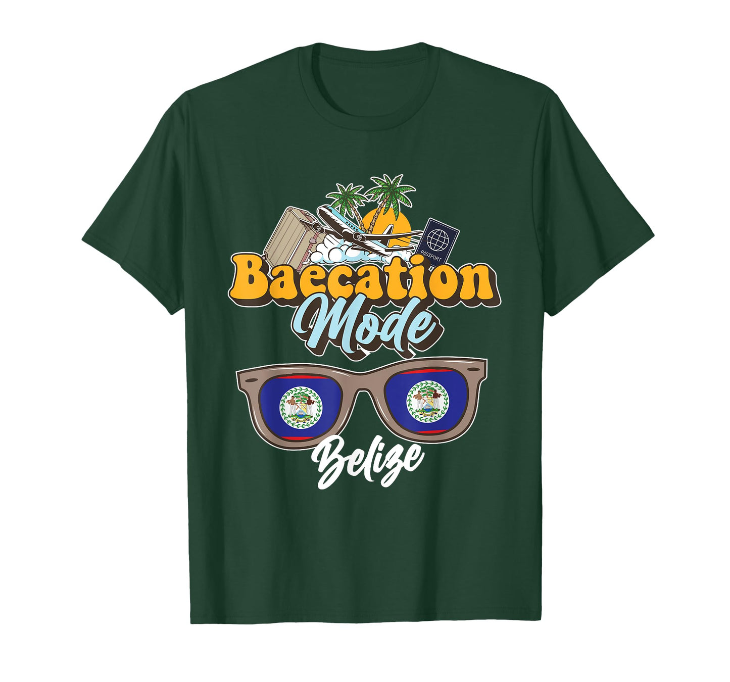 Baecation Belize Bound Couple Travel Goal Vacation Trip T-Shirt