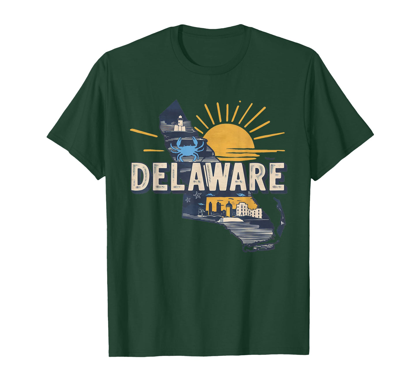 Delaware State of Delaware Retro Delaware T-Shirt