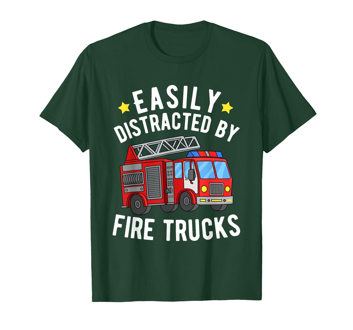 Funny Firefighter Shirt for Men Women Kids Truck Fireman T-Shirt