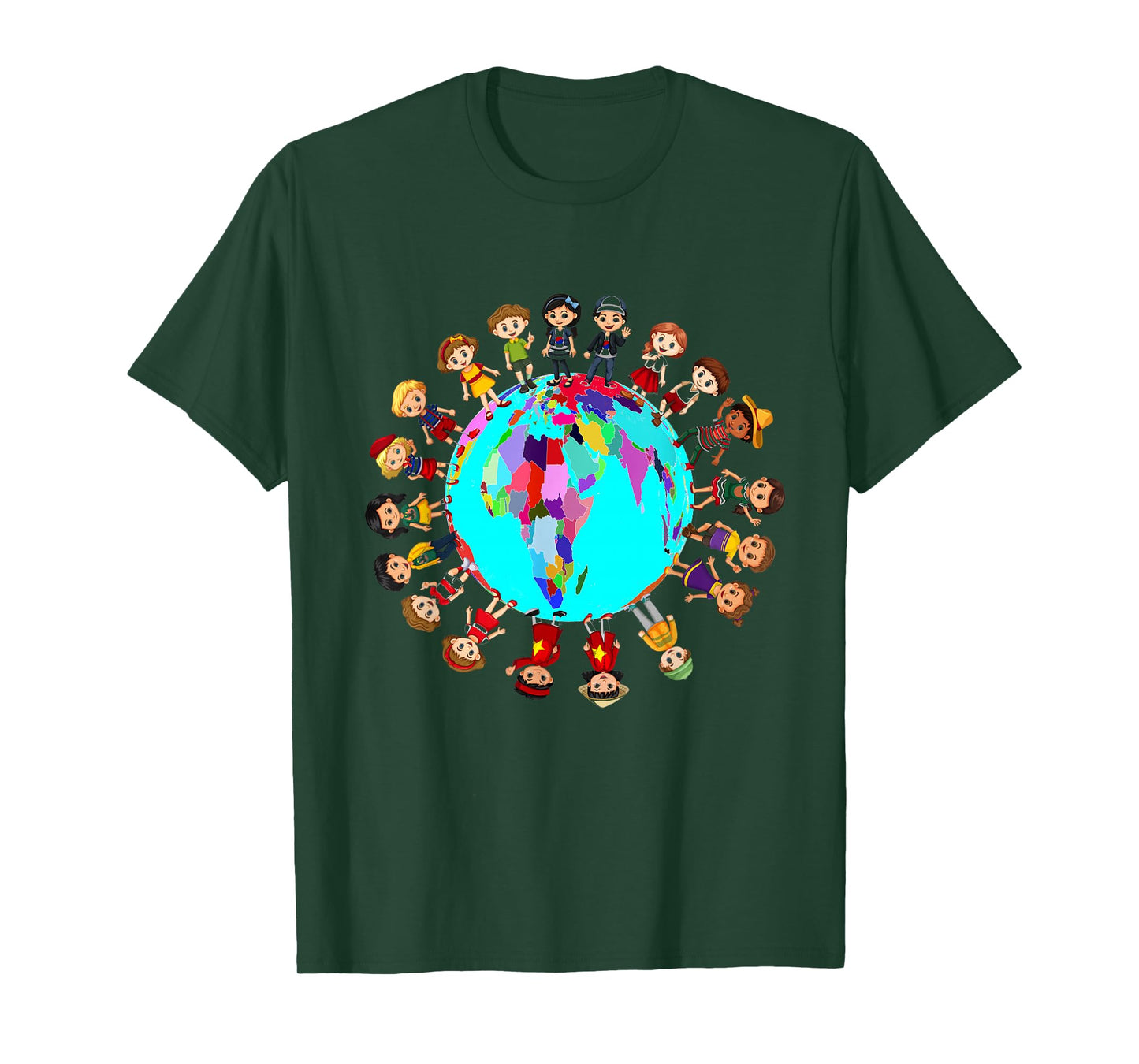 Kids around the world Happy Children Cultural diversity T-Shirt