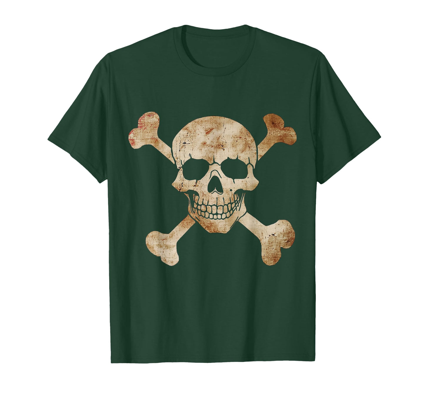 Pirate Flag Skull And Crossbones Skeleton Graphic Halloween T-Shirt