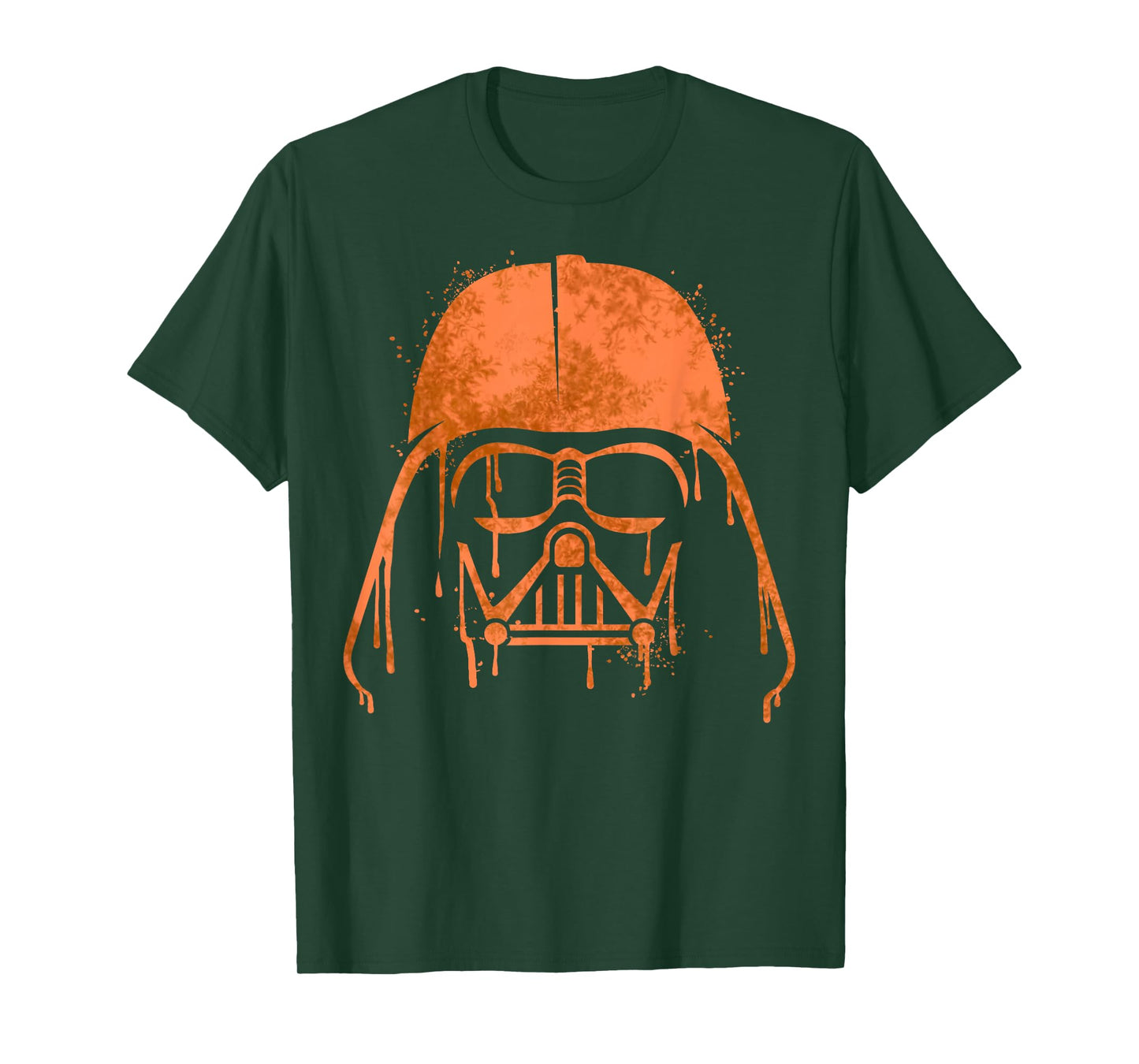 Star Wars Darth Vader Orange Helmet Drip Halloween T-Shirt