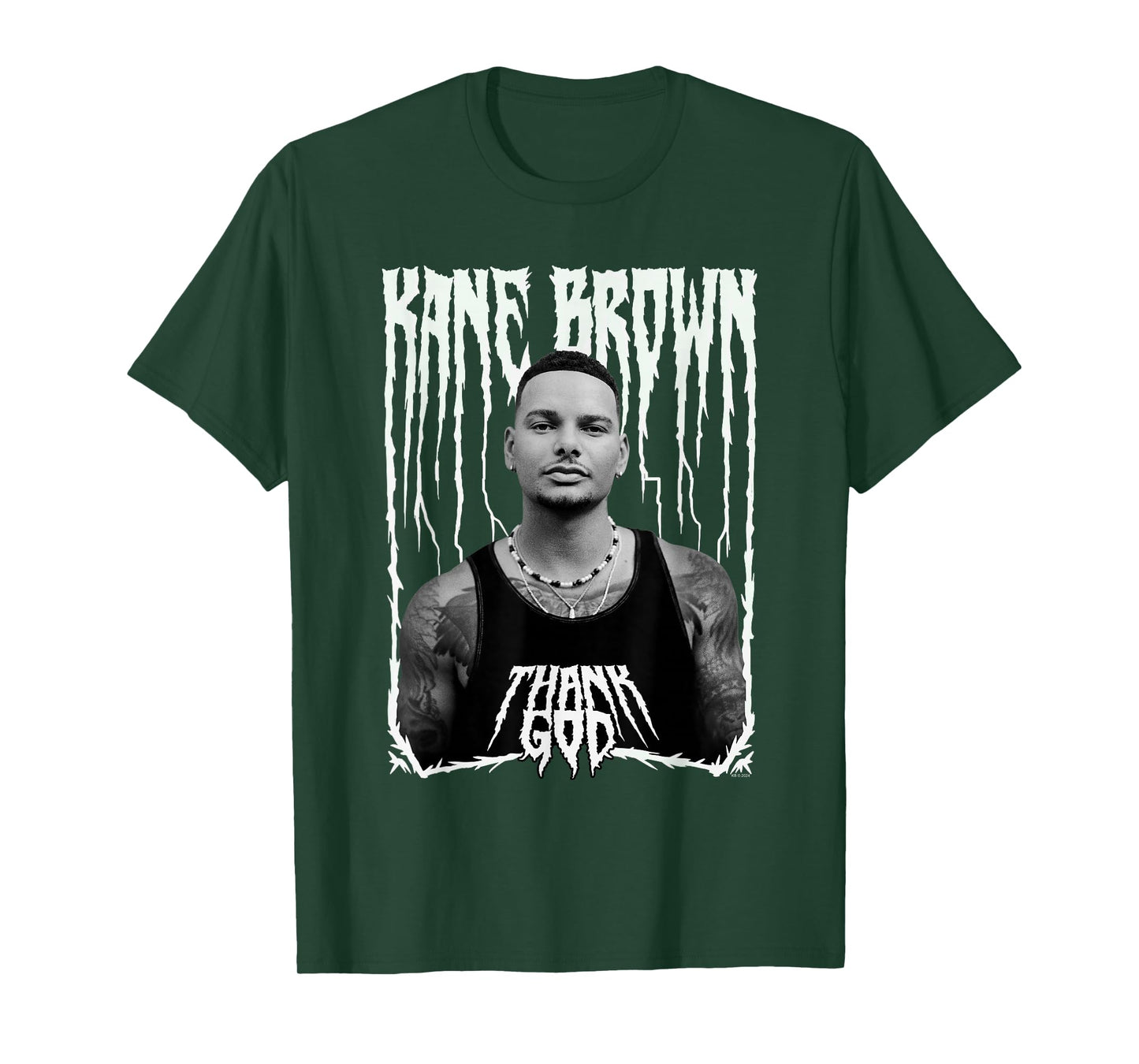 Kane Brown Thank God Metal Logo Country Music T-Shirt