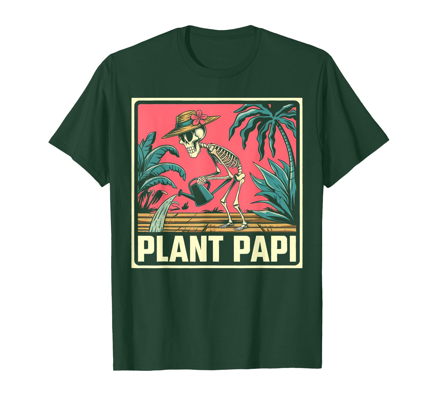 Halloween Plant Papi Daddy Gardener Funny Men Women T-Shirt