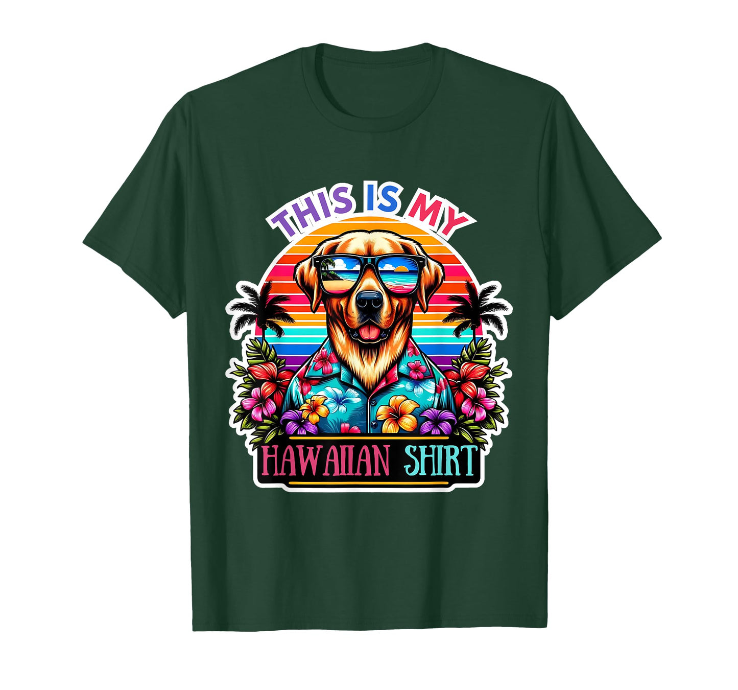 This Is My Hawaiian Shirt Funny Dog Oahu Hawaii Party T-Shirt