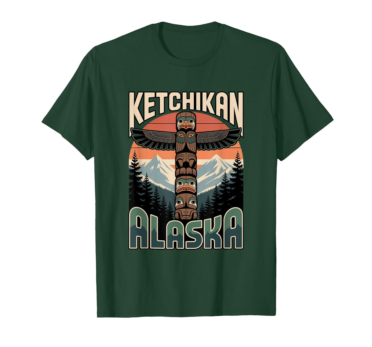 Alaska Totem Pole Ketchikan Souvenir & Native Art T-Shirt