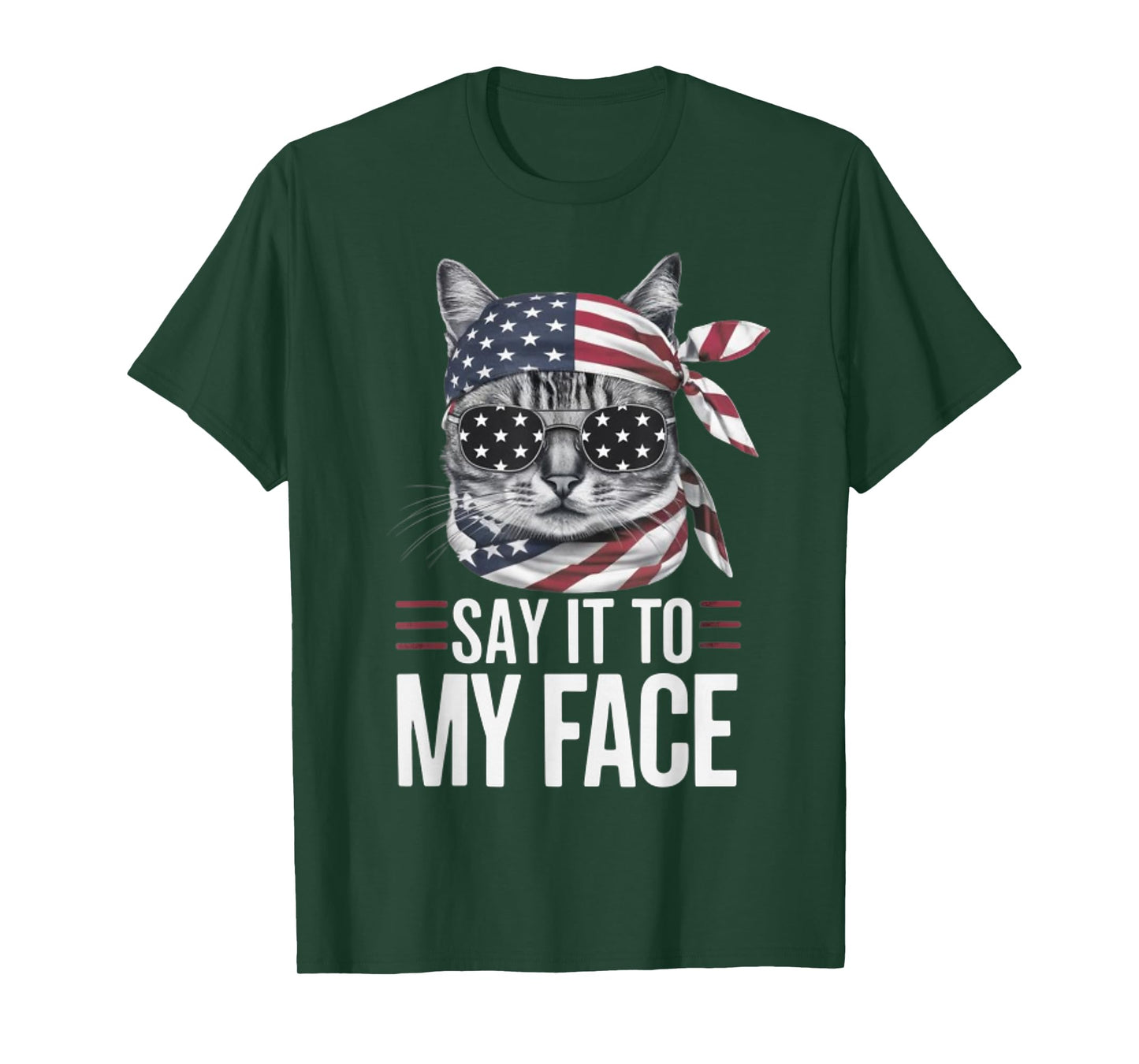 Funny Cat Kamala Harris 2024 Say It To My Face T-Shirt