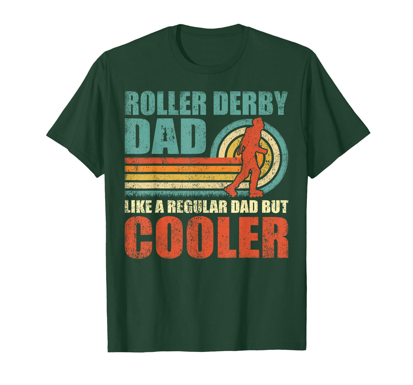 Retro Style Vintage Roller Derby Dad Father's Day T-Shirt