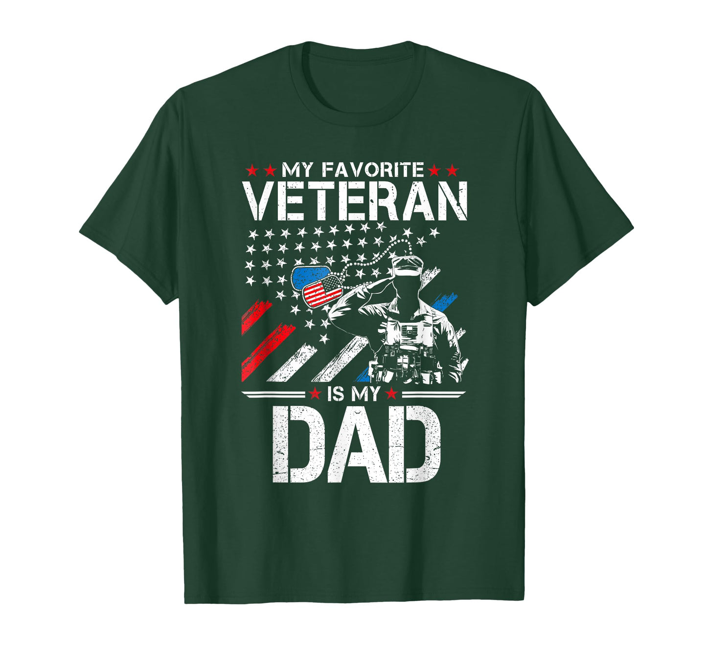 My Favorite Veteran Is My Dad - US Veteran Father's Day 2025 T-Shirt