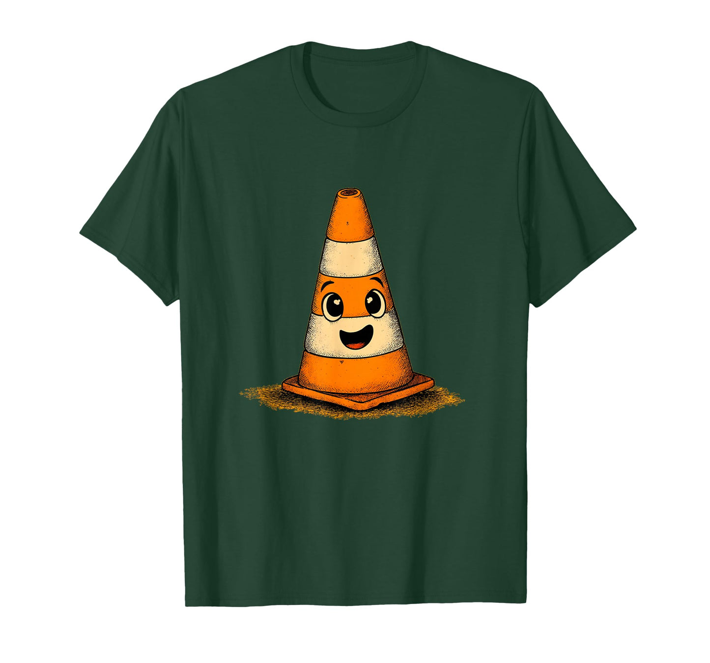 Funny Happy Traffic Cone Look T-Shirt