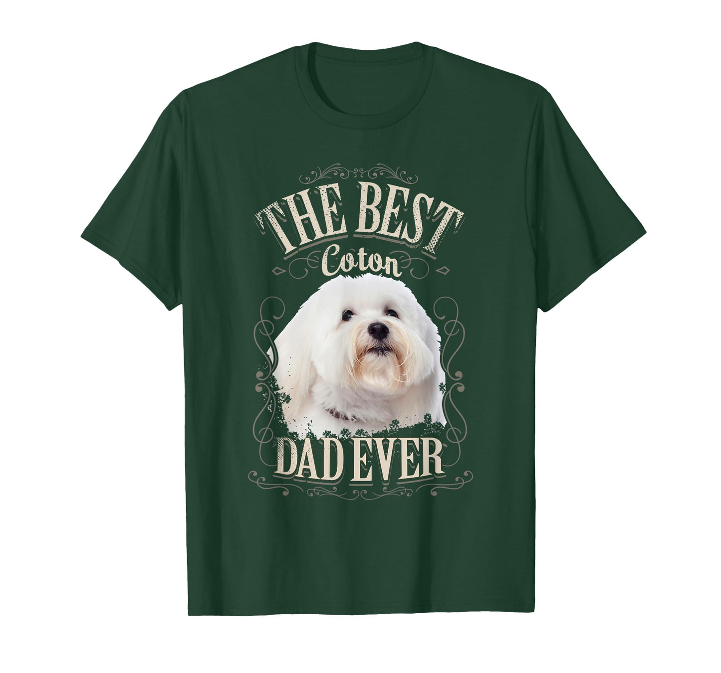 Best Coton Dad Ever Funny Coton de Tulear Dog Gifts Vintage Men T-Shirt