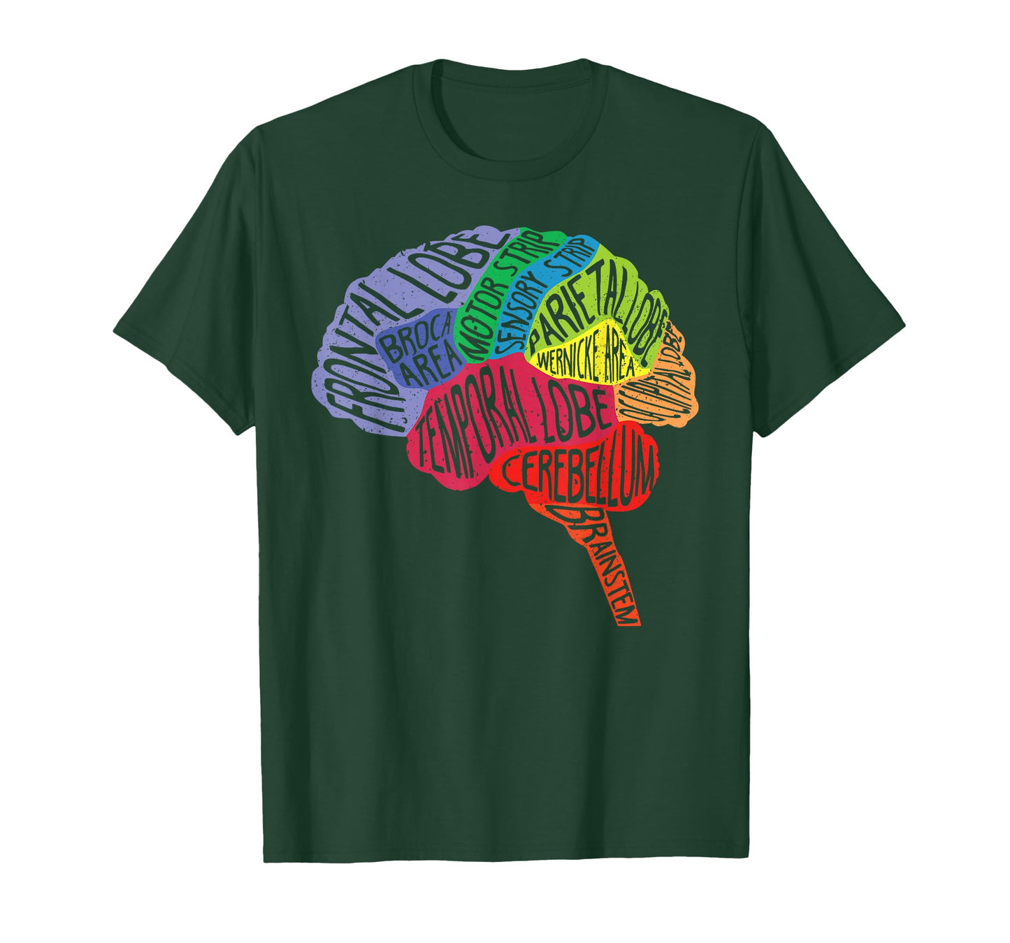 Parts Area Brain Neurologist Neurology Brain Map Surgeon T-Shirt