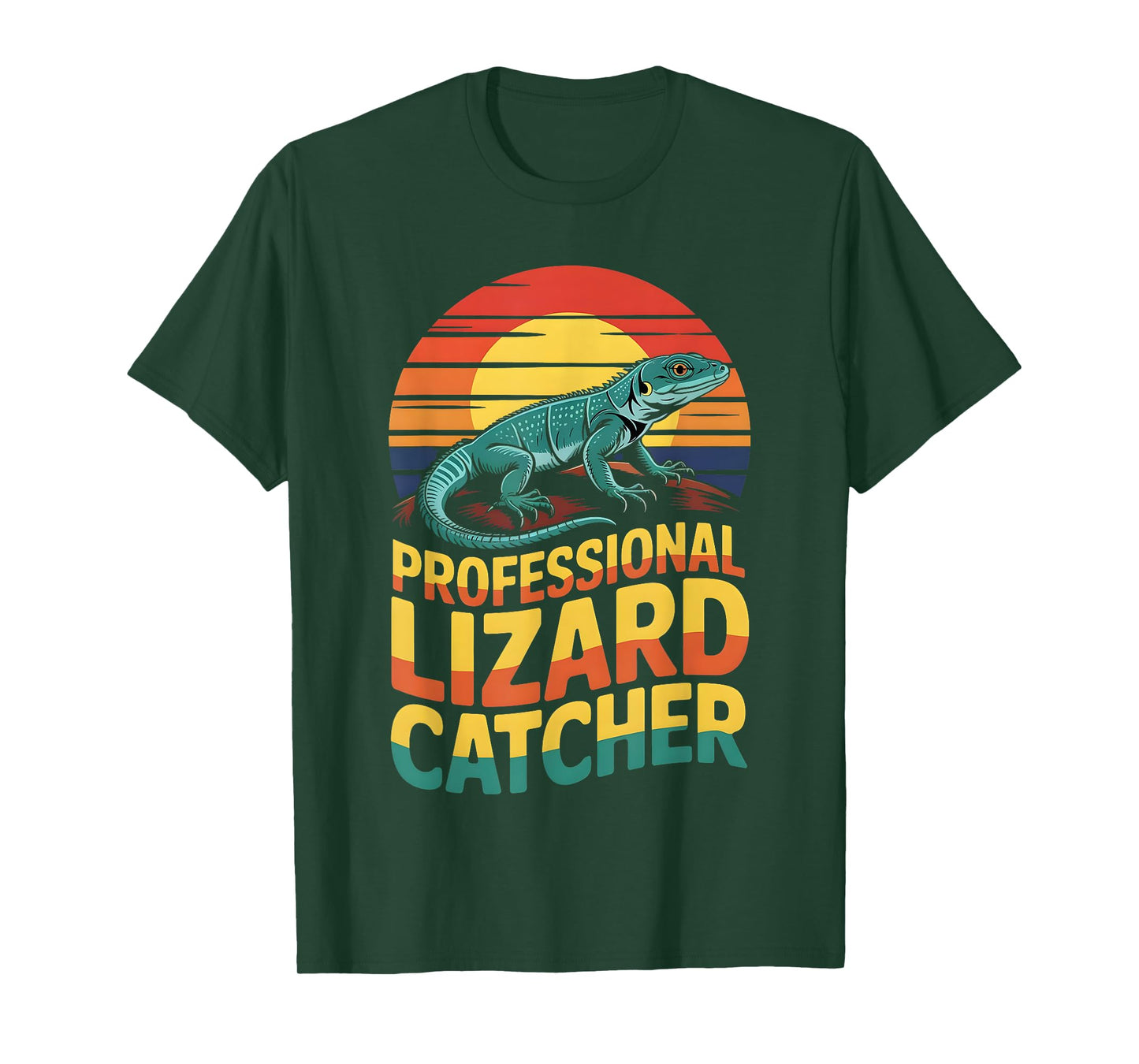 Professional Lizard Catcher Funny Reptile Lover Men Women T-Shirt