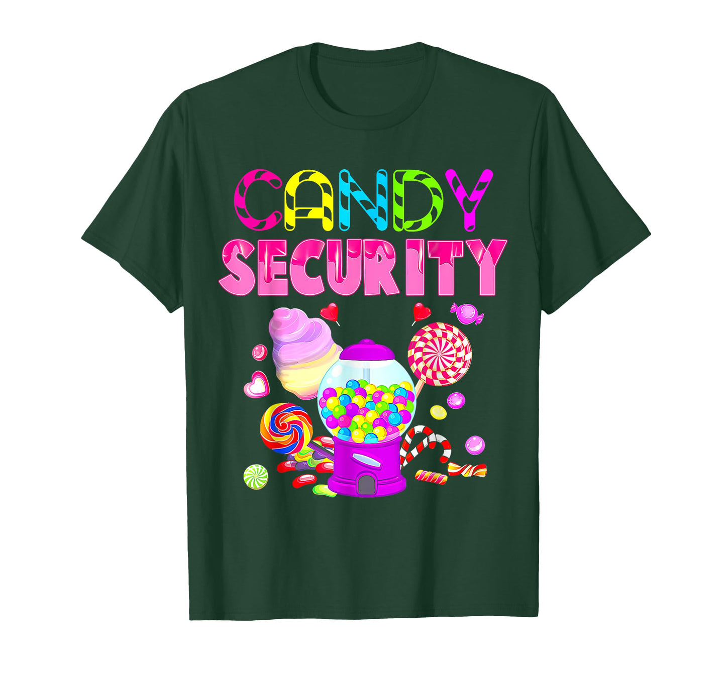 Candy Security Crew Candyland Costume Kids Teens Adult T-Shirt