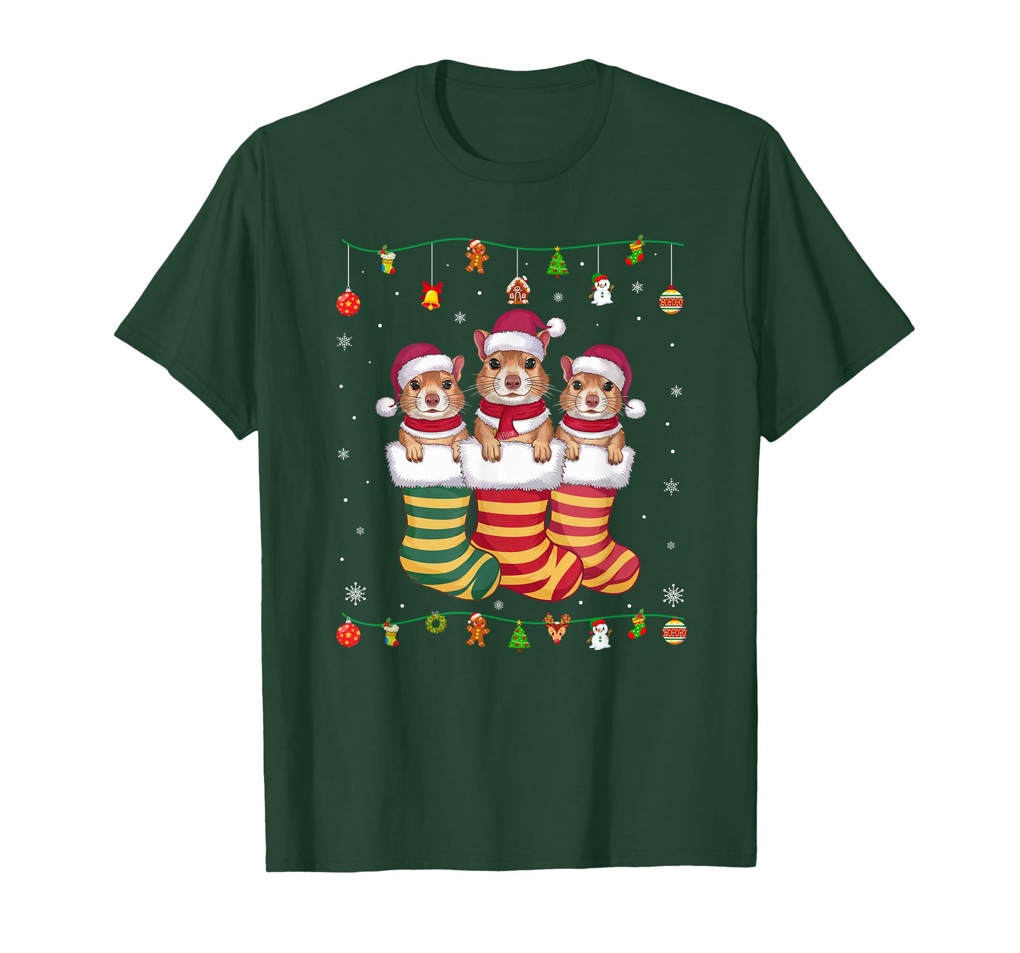 Prairie Dog in Christmas Men Women Kids Xmas Pajama T-Shirt