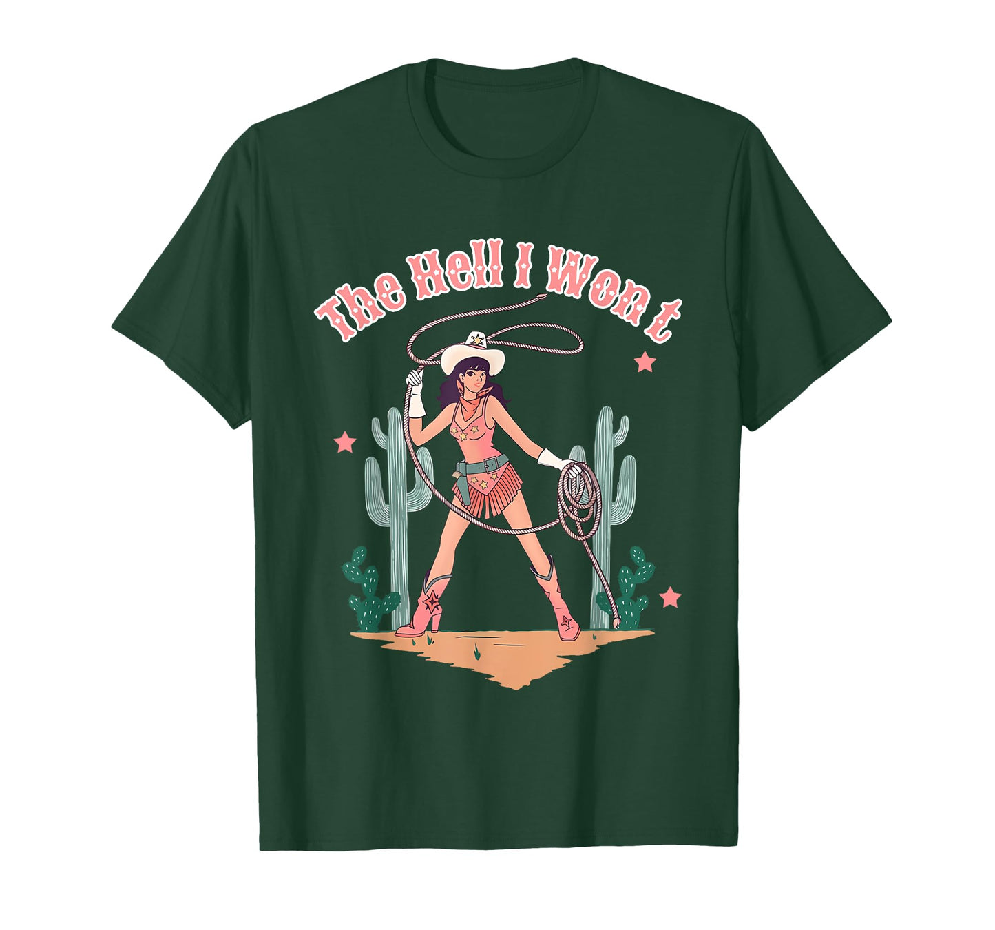 The Hell I Won't Country Girl Shirt Cowgirl Western Rodeo T-Shirt