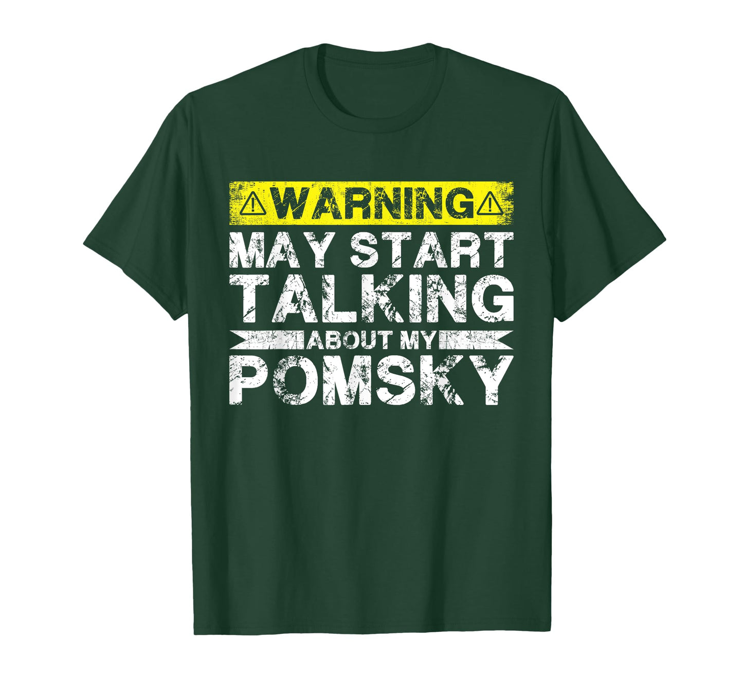 Warning May Start Talking About My Pomsky T-Shirt