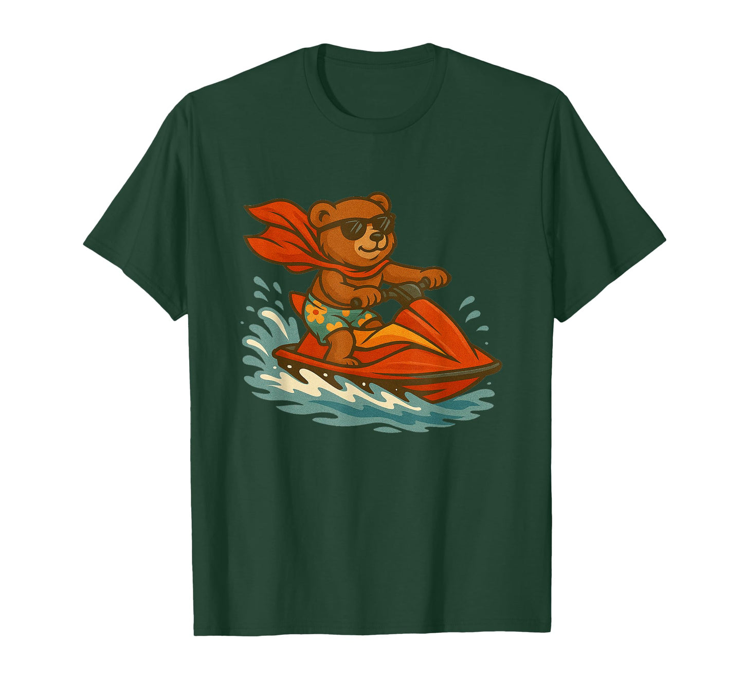 Funny Jet ski Teddy Bear Costume for Adults and Kids T-Shirt
