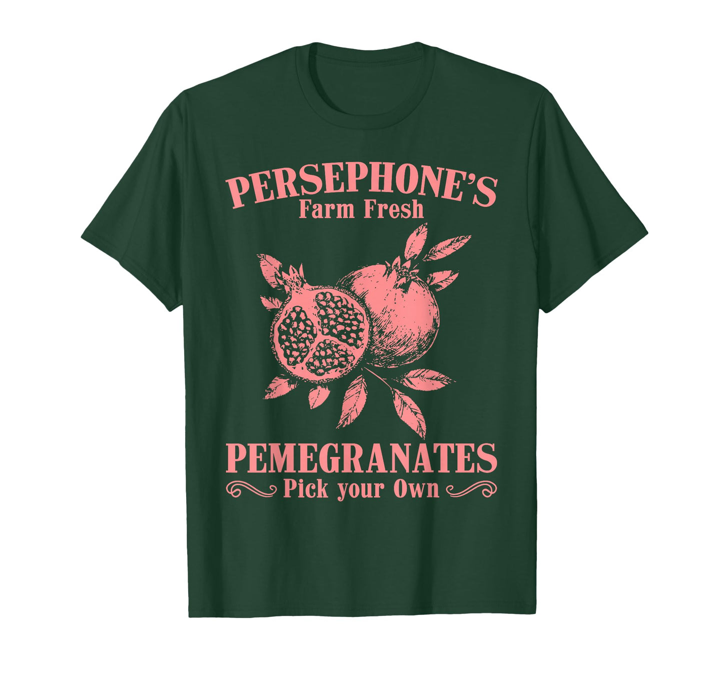 Persephone's Farm Fresh Pomegranates Market Vibe Autumn T-Shirt
