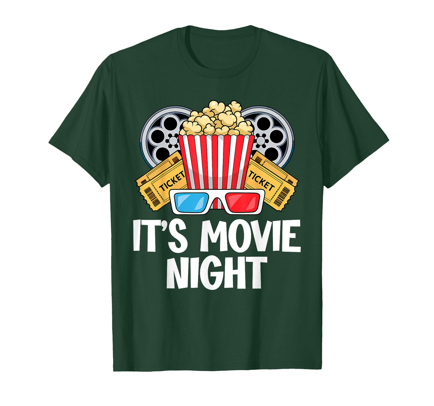 Family Movie Night Outfit For Men Women Kids - Movie Lover T-Shirt