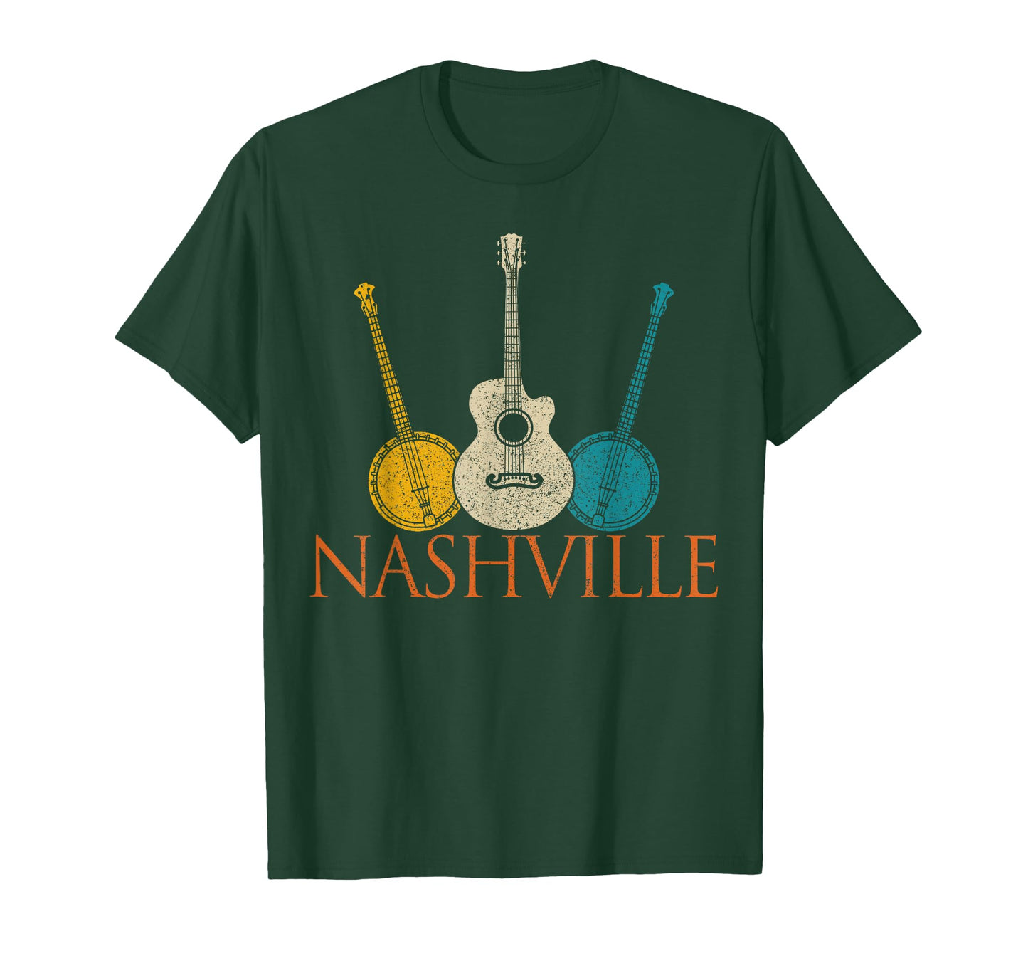Nashville Tennessee Vintage Country Music City Souvenir T-Shirt