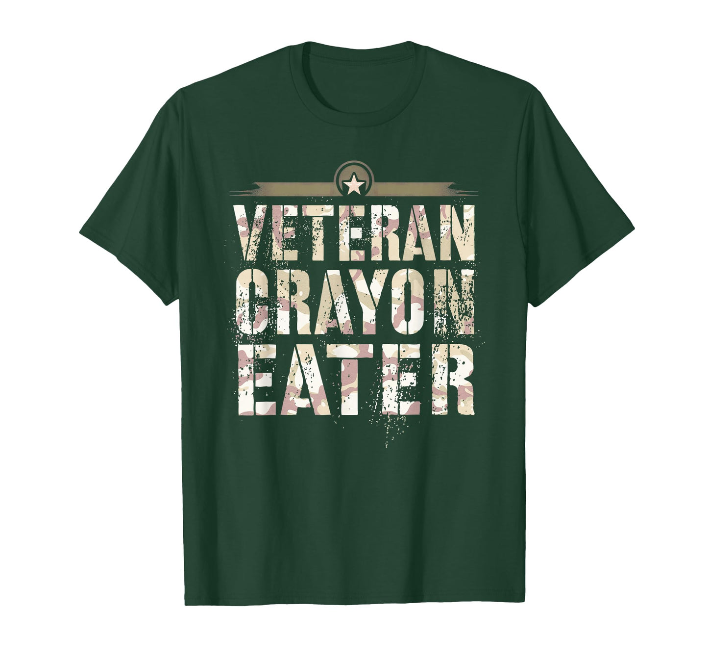 Funny VETERAN CRAYON EATER Grunt Brother Military Soldier T-Shirt