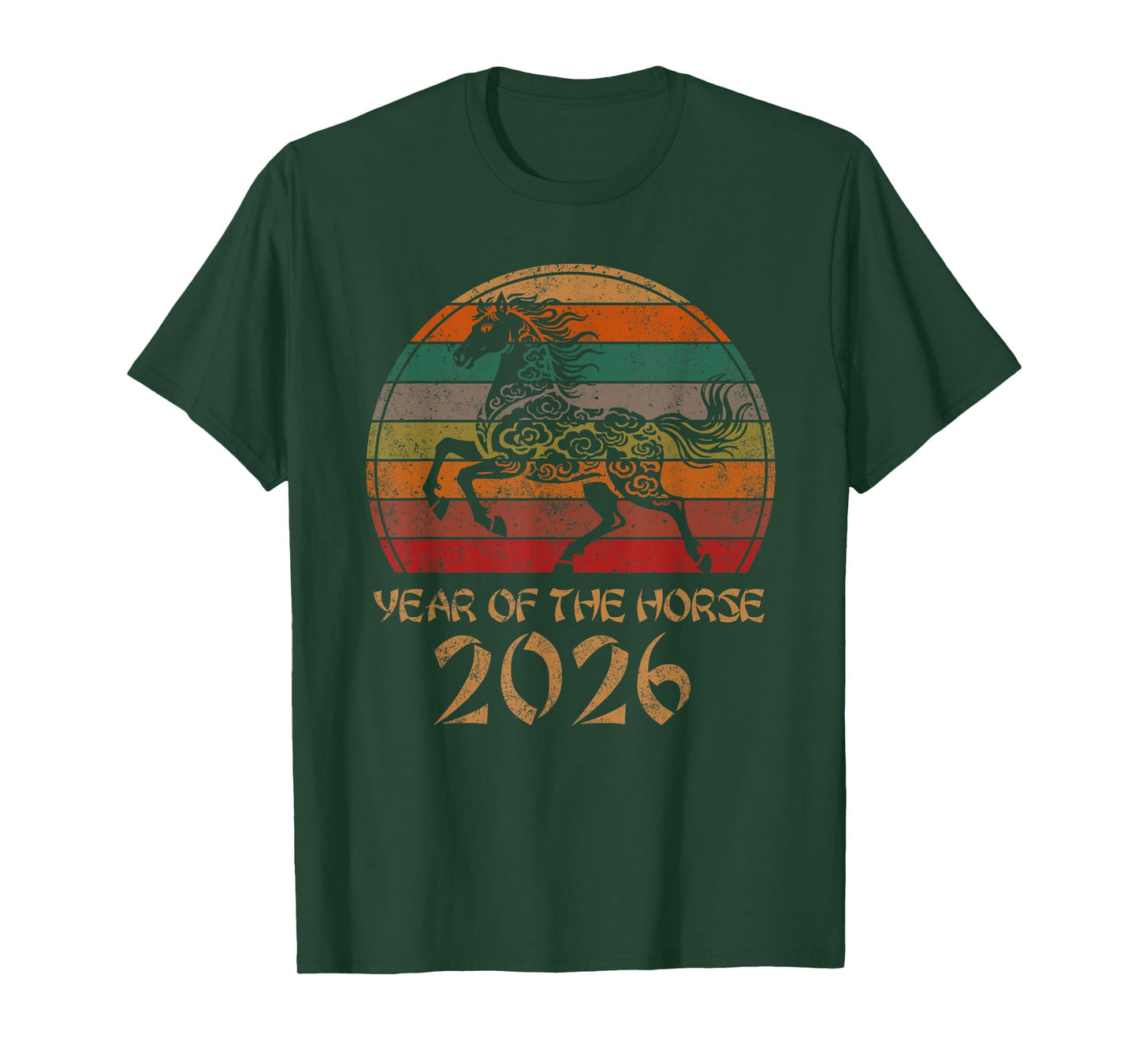 Chinese Zodiac Horse2026 Decorations Year of The Horse 2026 T-Shirt