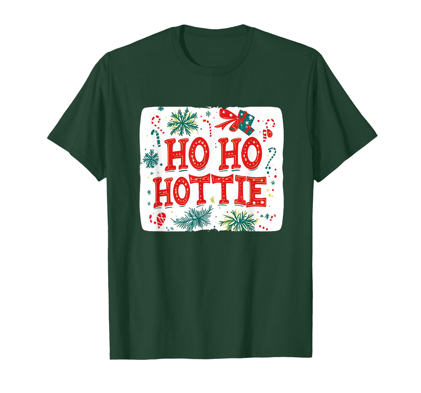 Funny Naughty Christmas with This Ho Ho Hottie Speech T-Shirt