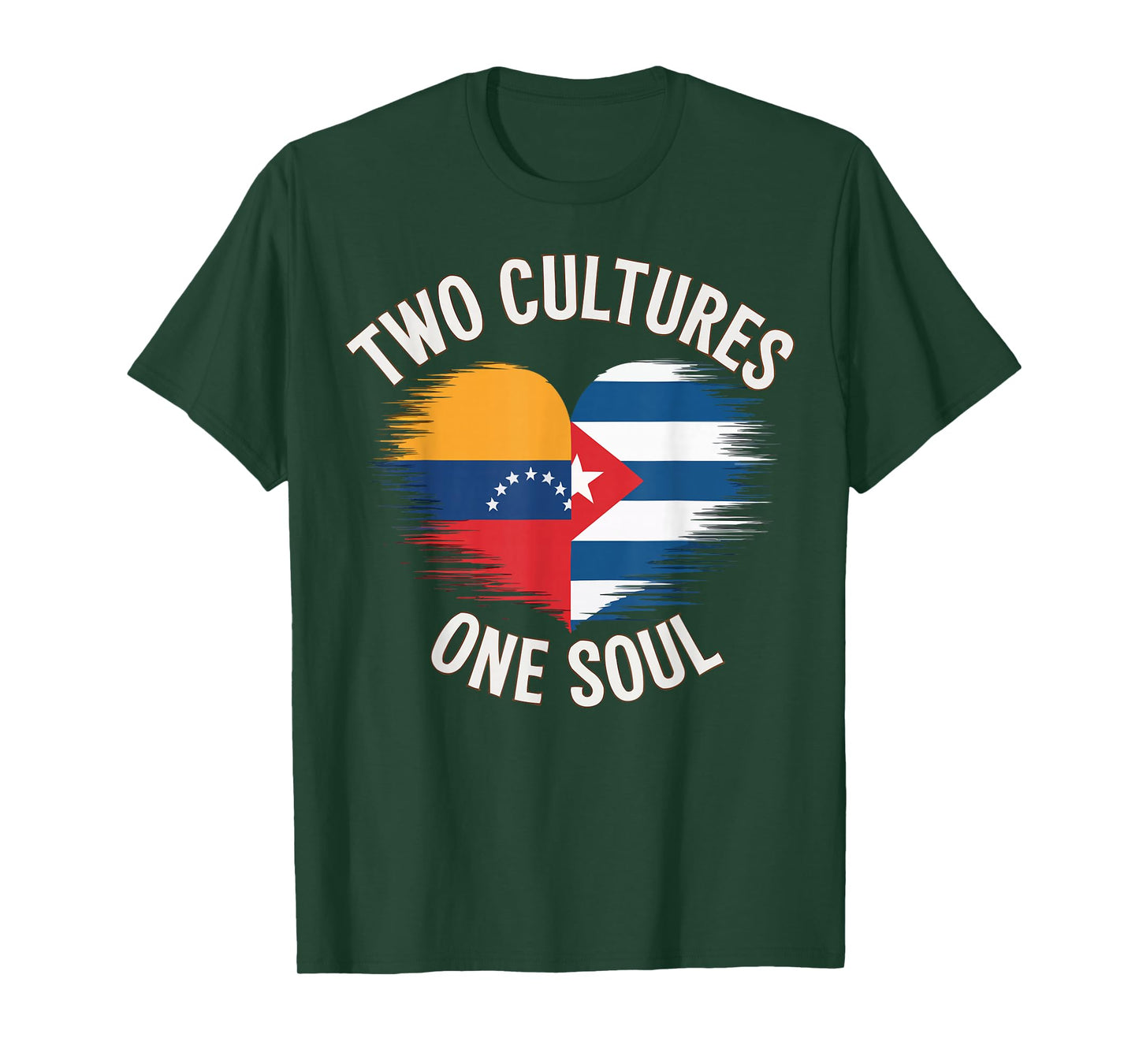Half Venezuelan Half Cuban Cuba Flag Country Venezuela T-Shirt