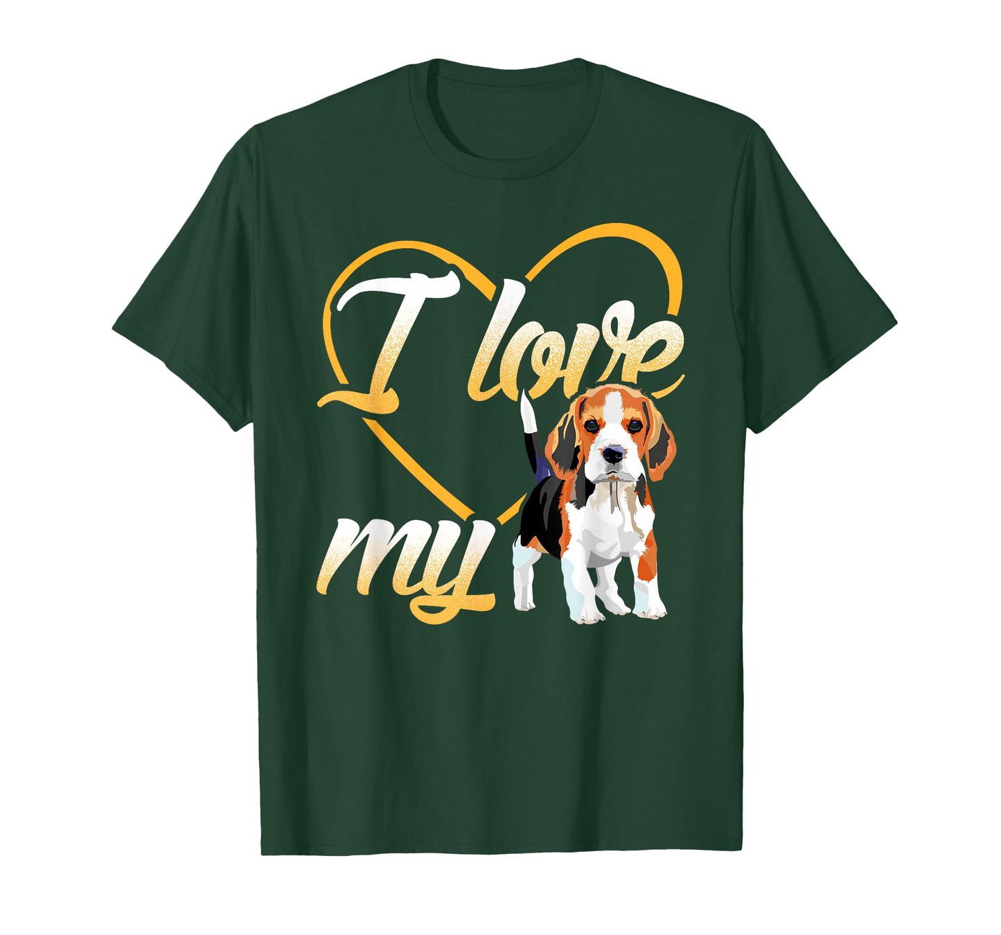 I Love My Beagle Dog T-Shirt T-Shirt